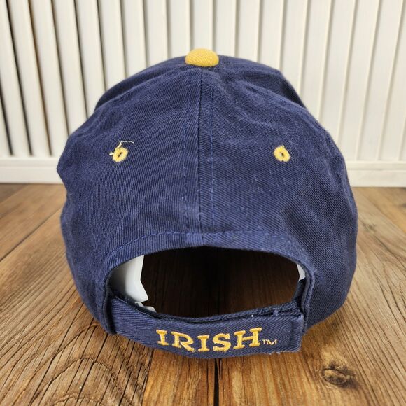 VTG Notre Dame Fighting Irish Hat Cap Navy Blue Gold Strapback Signatures NCAA - Picture 5 of 11